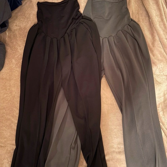 Elegant Black and Green Women's Maternity Pants - Picture 1 of 1